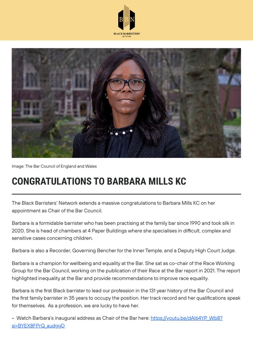 Black Barristers’ Network tweet media