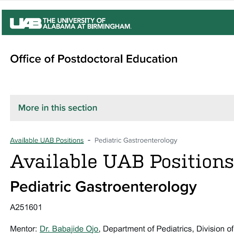 DrJideOjo's tweet photo. The lab is open and we are hiring! 

A postdoc position is available immediately to study environmental exposures in inflammatory bowel disease using patient-derived organoids and murine models. https://t.co/jURTO5TAFa