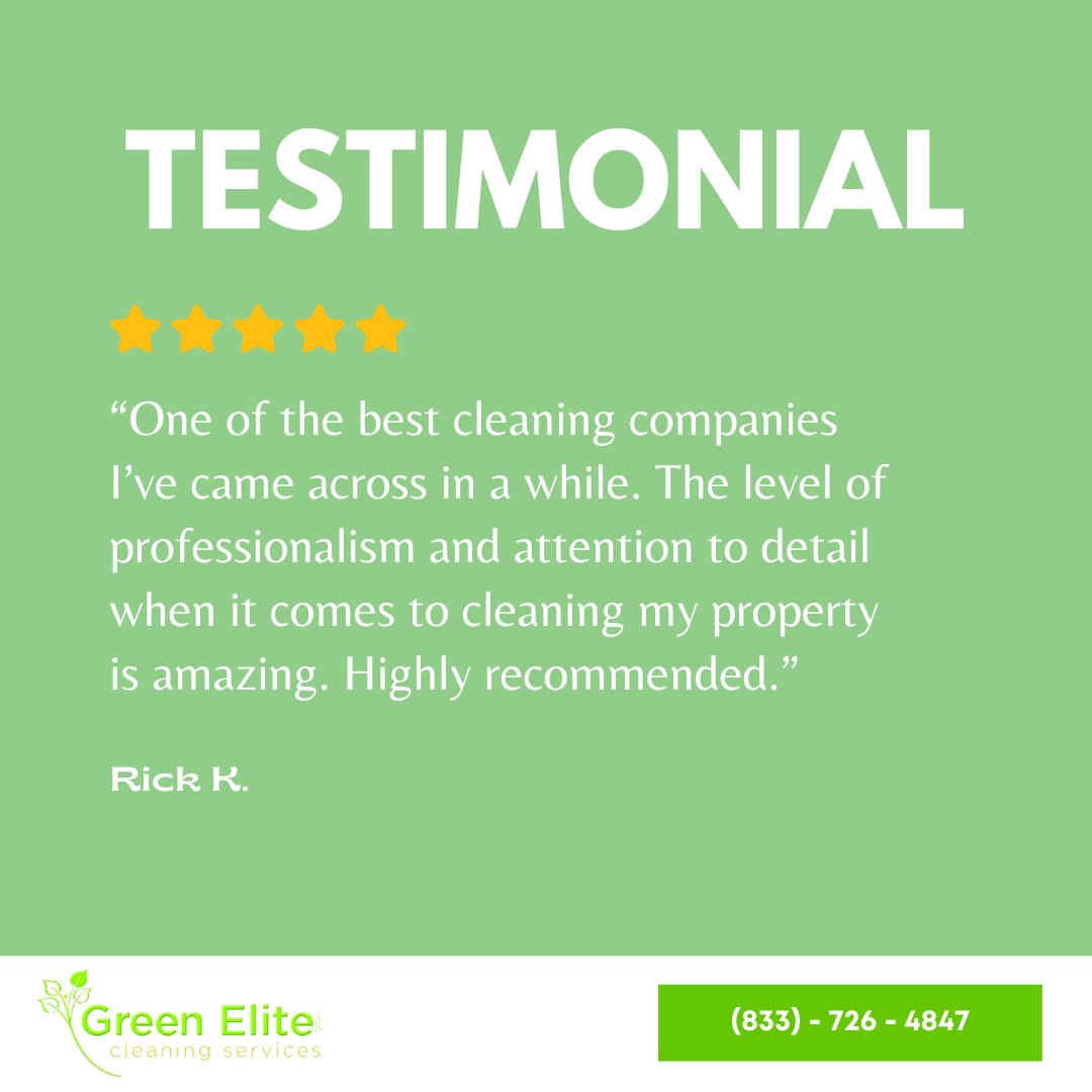 GreenEliteClean's tweet photo. #NewYork #CleaningService #Commercial #Residential #Testimonial https://t.co/NbXT4cWJo9