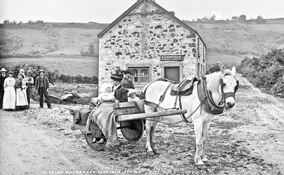 Feeling like leaving Twitter/X? Please don't!            

Follow Irish History Bitesize! ( <a href="/lorraineelizab6/">Irish History Bitesize!</a>) for a dose of Irish history, &amp; some folklore!                

RTs really appreciated! Lost c. 50 followers yesterday! 📷Low back car, Carnlough, Co. Antrim c. 1890s ©NLI