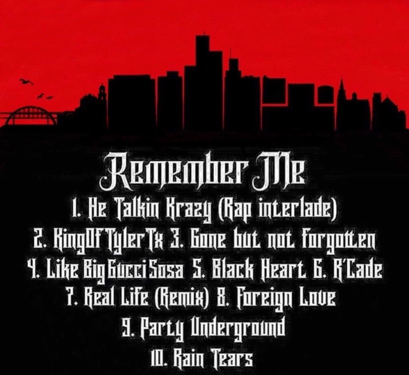 ESBScrape's tweet image. My Mixtape "Remember Me"💿 is OUT Know‼️ , 10 songs and i renewed the cover art ,  Click The Link in my Bi0 or Search ESB Scrape on YouTube💪🏾😤🔥 #KingOfTylerTx youtube.com/playlist?list=…