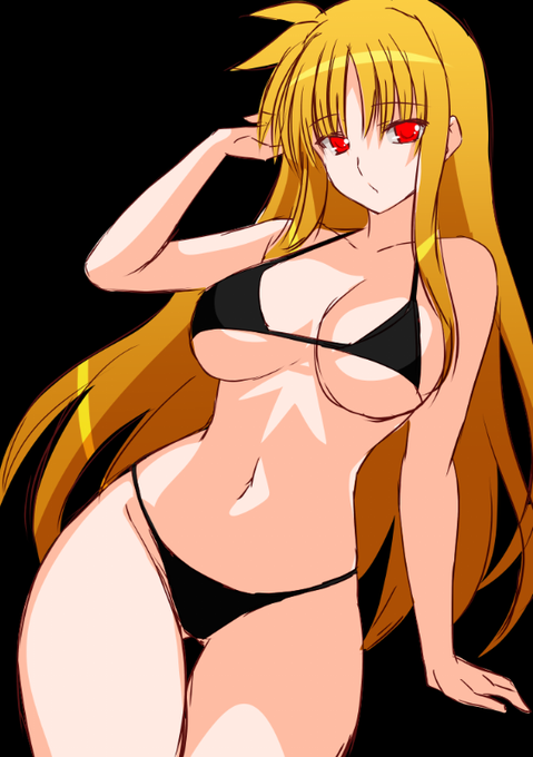 落書き黒ビキニフェイトさん 