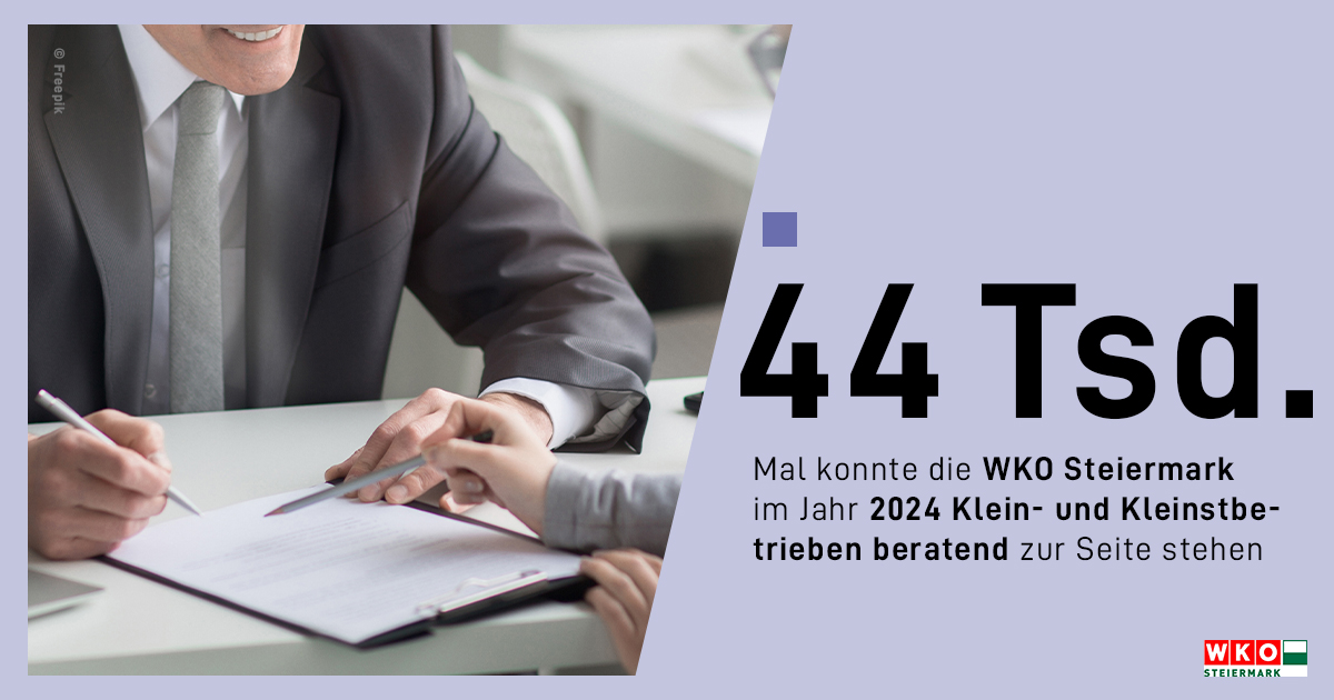 2024 hat die Telefone in der WKO Steiermark heißlaufen lassen: Die WKO Steiermark konnte im Vorjahr 44.000 Mal Klein- und Kleinstbetrieben beratend zur Seite stehen. 🤝 Alle Infos 👉 bit.ly/4abx00Y