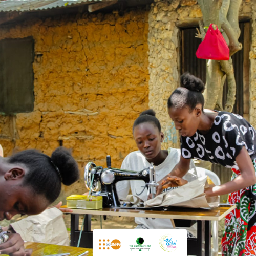 The lack of livelihood skills increases the risks of girls in Kilifi South to engage in transactional sex to meet their daily needs increasing the risks of the triple threat. Through the GiPAD project, we train girls especially teen mums on tangible skills such as tailoring.(1/2)