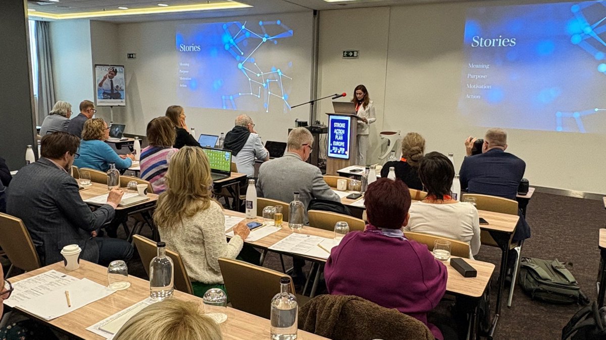 European Stroke Org (@esostroke) on Twitter photo <a href="/MelindaRoaldsen/">Melinda B. Roaldsen</a> giving a heartfelt opening speech about the importance of coming together as #strokecommunity to implement the #StrokeActionPlan to save patient's lives, addressing 78 national coordinators from 39 #European countries in Sofia, Bulgaria. <a href="/MelindaRoaldsen/">Melinda B. Roaldsen</a> giving a heartfelt opening speech about the importance of coming together as #strokecommunity to implement the #StrokeActionPlan to save patient's lives, addressing 78 national coordinators from 39 #European countries in Sofia, Bulgaria.