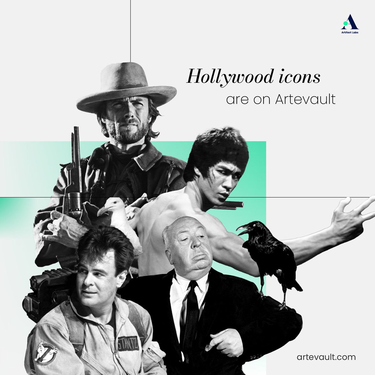 🎥 Dive into the world of #Hollywood's most iconic action #heroes , masters of suspense and thrills, #comedy , drama and more at Artevault

Find your favorites and license/download images for all your creative projects. 

Get started: linktr.ee/artifactlabs