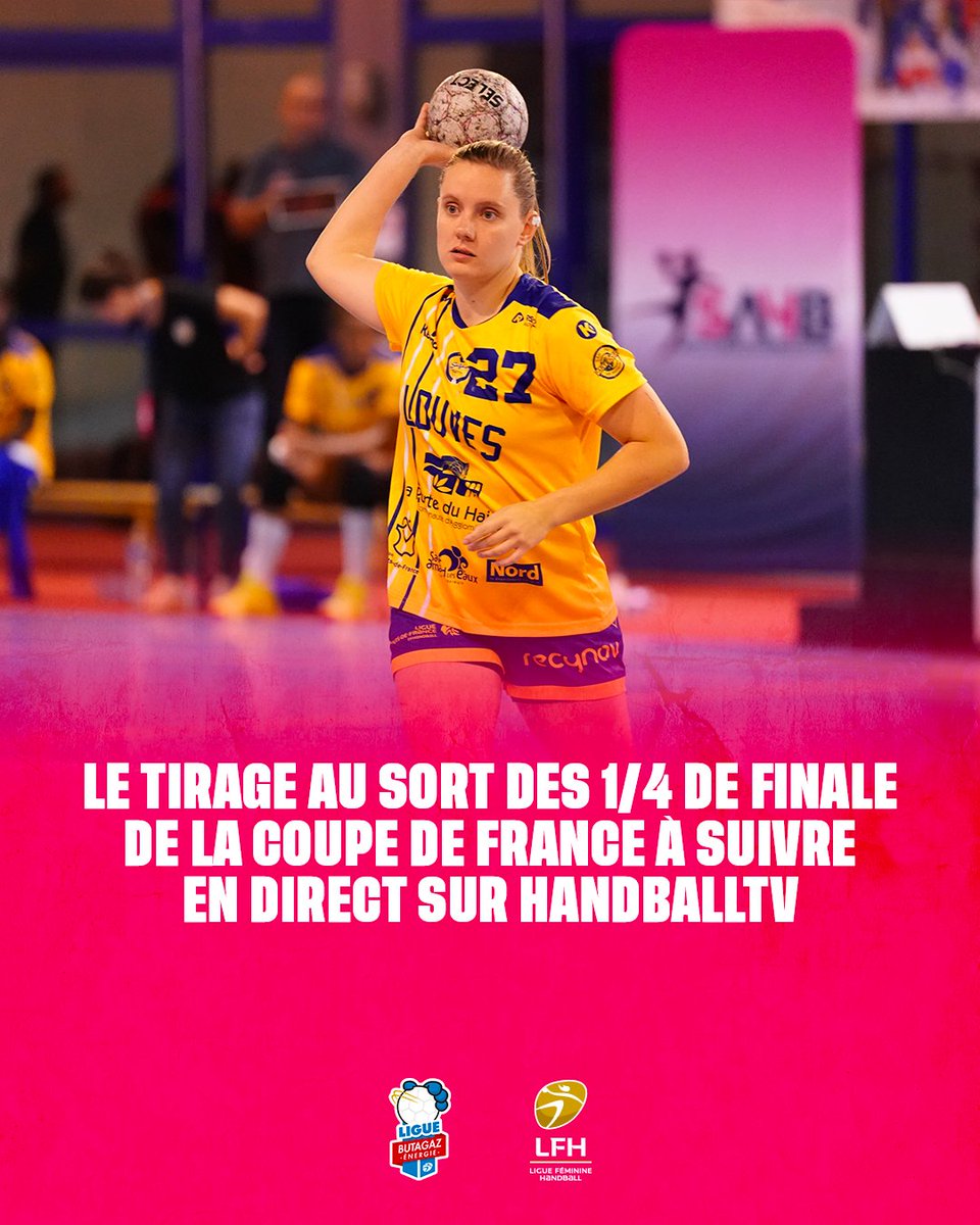 🗳️ On se retrouve ce mardi à 12H sur HandballTV pour suivre en direct le tirage au sort des 1/4 de finale de la Coupe de France ! 

👉 handballtv.fr/player/events/…
🔓 Accès gratuit avec le Pass Découverte

#inspirante