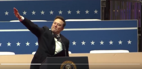 Man liest gerade viel Verteidigung für Musk. Nun, betrachtet man Musk und seine Aussagen in den letzten Monaten, von Nationalistischen bis Rassistischen darf man die Geste als das Werten, was es ist, der Hitlergruß, in Deutschland wäre es strafbar, zurecht. #Hitlergruß