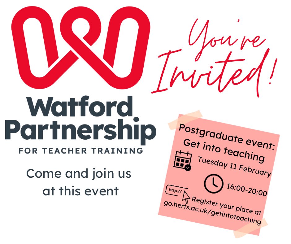 Come and visit us at the <a href="/UniofHerts/">University of Hertfordshire</a> Get into teaching event! getintoteaching.education.gov.uk/events/250211-…