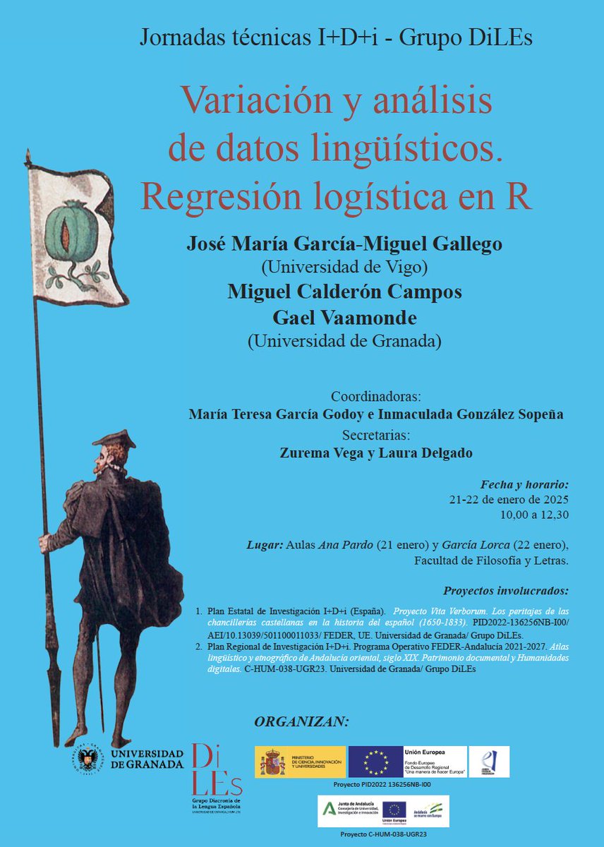 Empezamos dentro de un rato. Dos jornadas de estadística aplicada a los corpus lingüísticos, con José María García-Miguel como ponente invitado
