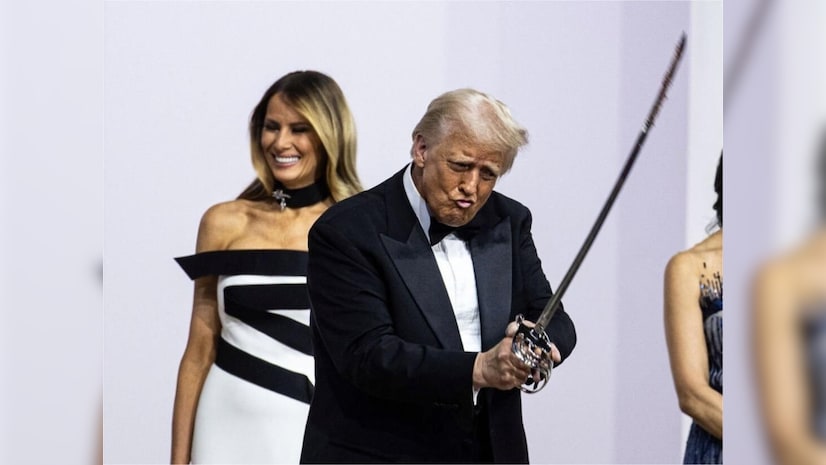 Donald Trump at the Commander in Chief ball.
"We will crush our enemies, see them driven before us, and hear the lamentations of their women".