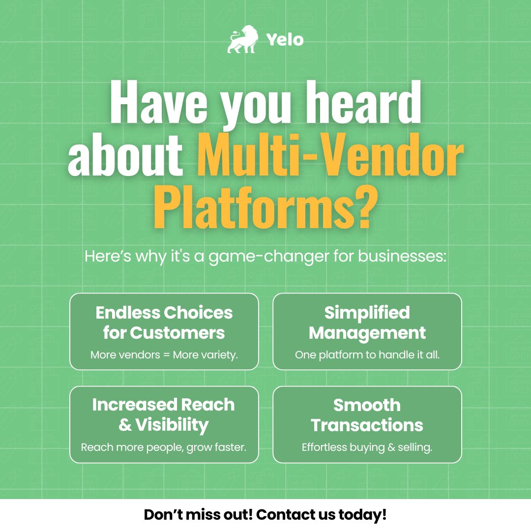 worksjungle's tweet photo. Ever wondered how a multi-vendor platform can change your business? It’s all about offering more choices and making things easier for everyone!
Drop us a message in our DMs and let's get started!

#onlinestore #multivendor #businessgrowth #shoplocal #onlinemarketplace #yelo https://t.co/6A1hXBVnCU