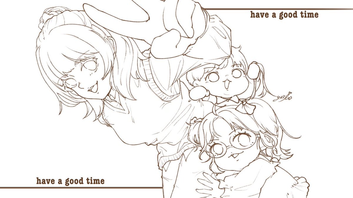 娘氏と息子氏
私は少し美化🤣

 #有償依頼受付中  #有償依頼  #イラスト  #かわいい