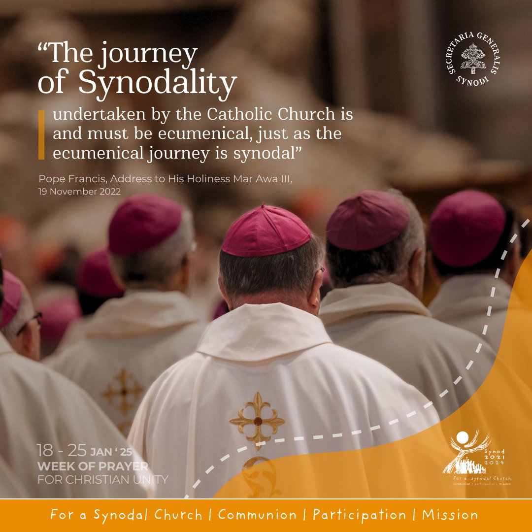 Synod_va's tweet image. Synodality and ecumenism go hand in hand 🤝✨
Let us walk the path of communion, humility, and love, building bridges.
#Synodality #Ecumenism #UnityInFaith #WalkingTogether" #christianunity #synod #synodality #synod #walkingtogether #WeekforChristianUnity