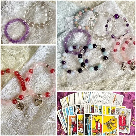 【2/23 #癒しフェスタ #ハンドメイドアートフェスタ 出展者紹介】
月ノ雫&amp;心虹様(Instagram:Sh1duki)

天然石ブレスレットを中心に販売します月ノ雫🌙紫月（しづき）です。
タロット占い心虹🌈kokoroさんと共同出展します。石との出会いは一期一会。皆様お気に入りの石を見つけにいらして下さい。