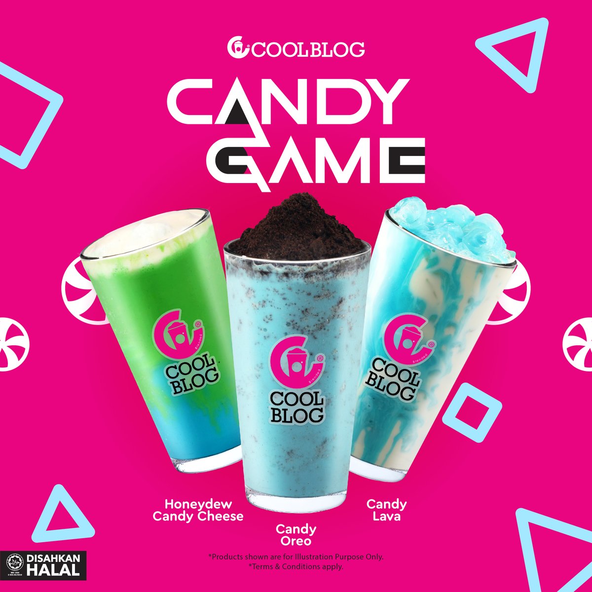 Introducing the New Game Changer - Candy Game! 🎮

Same rich flavors you loved from Blue Coral, now with a fresh new name! Plus, we’re dropping 3 NEW limited-time drinks. 

Try them now! Level Up your taste game.
#CandyGame #CoolblogMalaysia #Candy #BlueCoral