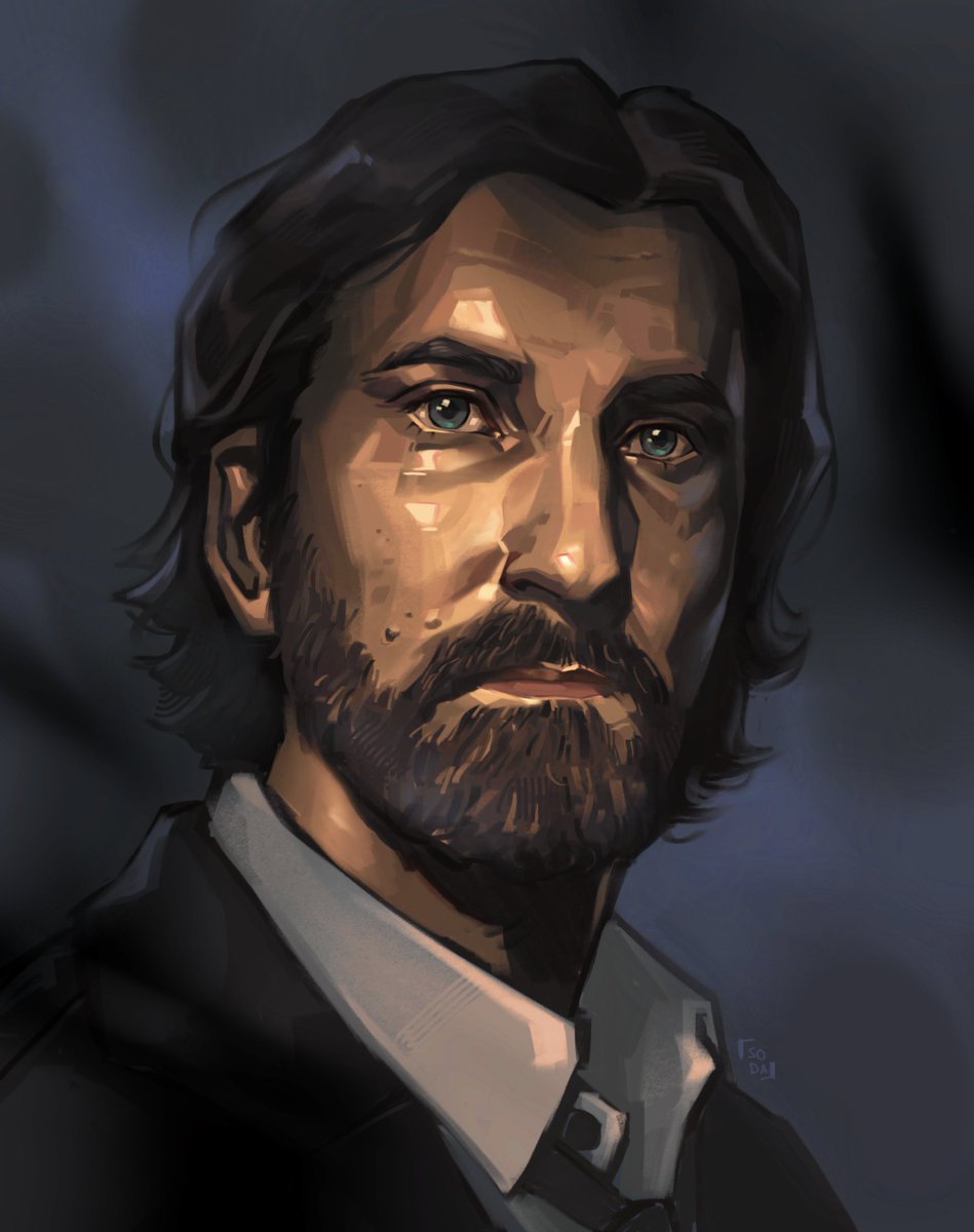 I recently played through the Alan Wake games for the first time and loved every minute of it! So here is a small study after months of not picking up a pen 🙈

#AlanWake2