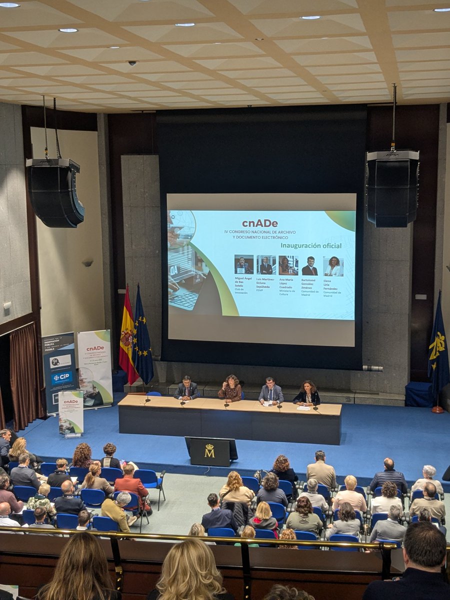 Arranca el #IVcnADe <a href="/CongresocnADe/">cnADe</a> de la mano de Ana María López Cuadrado <a href="/ArchivosEst/">Archivos Estatales</a> y desde <a href="/inetum_es/">Inetum (en español)</a> no podíamos faltar a la cita #InetumWay #DigitalImpact