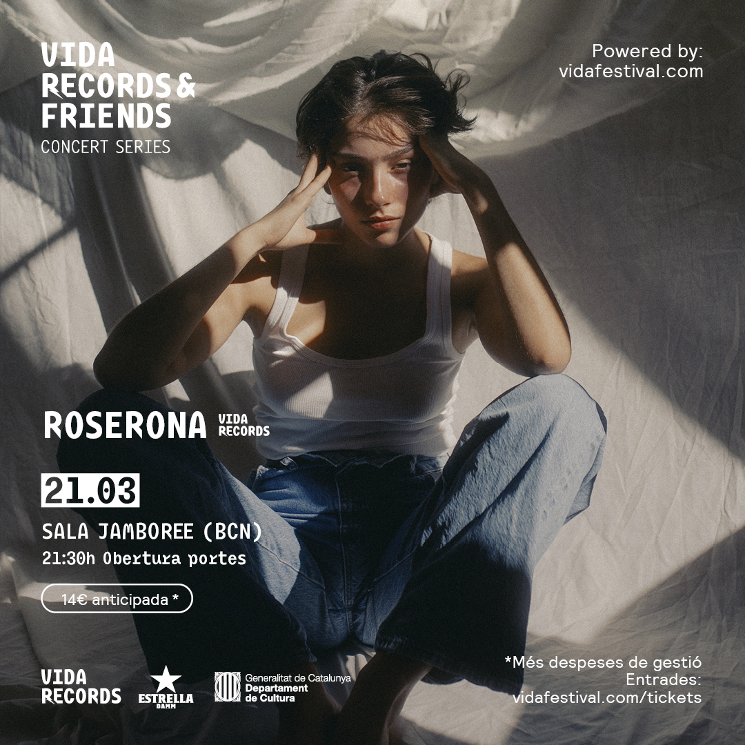 ROSERONA, la diva catalana, cantant i compositora, ens sorprèn amb Caro Diario, un primer avançament del seu nou projecte que promet captivar-nos amb un concert molt especial.

🗓21/03 - Sala Jamboree · Barcelona

🎟Entrades ja disponibles > vidafestival.com
