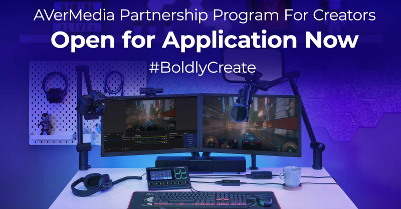 AvermediaUK's tweet image. AverMedia Partnership Program is now open for creators in the UK!
🚀 Are you ready to take content creation to the next level?
👉 Apply now and secure your spot!
bit.ly/3HVcrs8
🗓Deadline: Feb 4th at 11:59 PM (GMT)
Don't miss out on the chance to #BoldlyCreate with us!