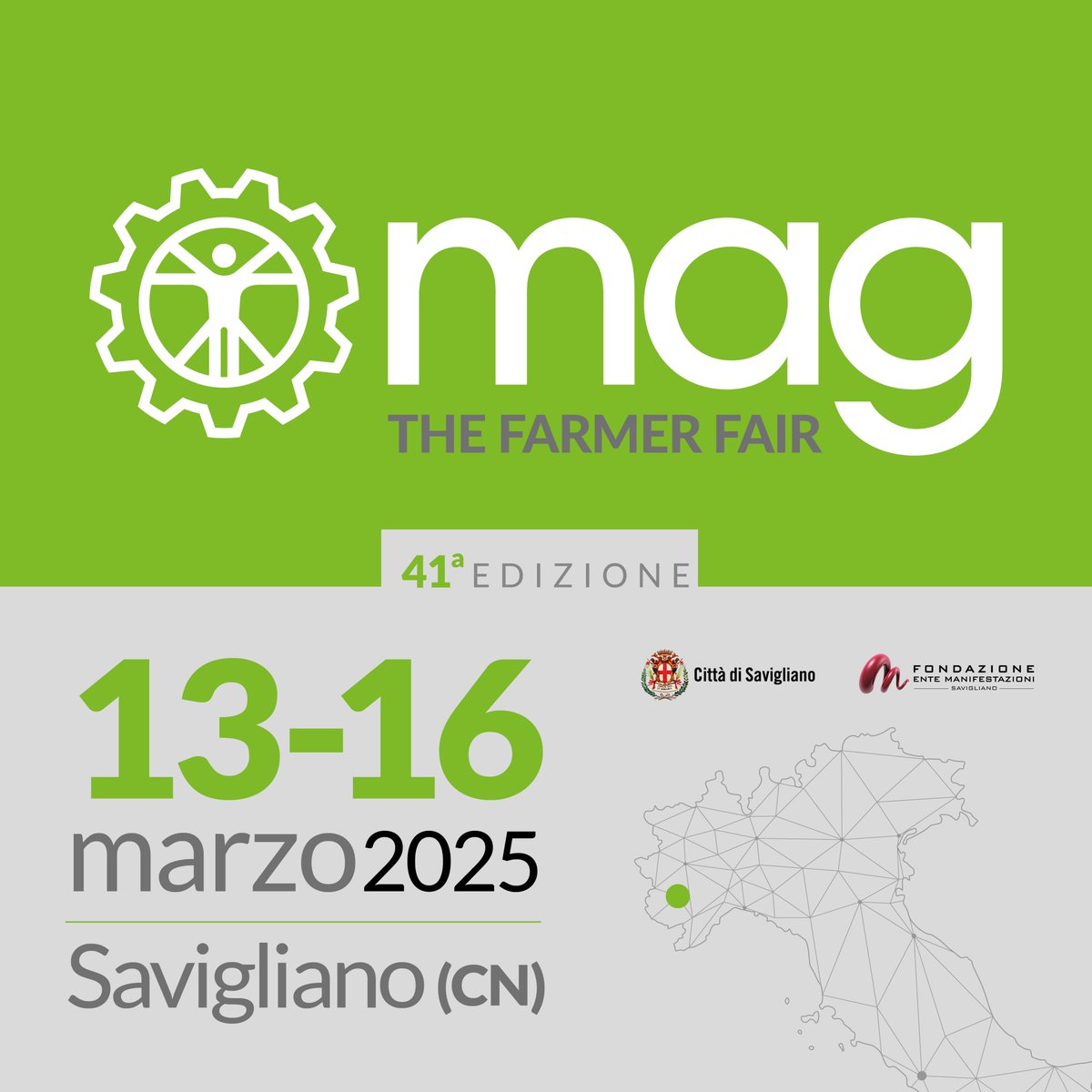 EnteManifSav's tweet photo. MAG: The Farmer Fair 🚜
📌Savigliano (CN) - Dal 13 al 16 marzo 2025
Per informazioni: info@entemanifestazioni.com https://t.co/wpaOirQLOo