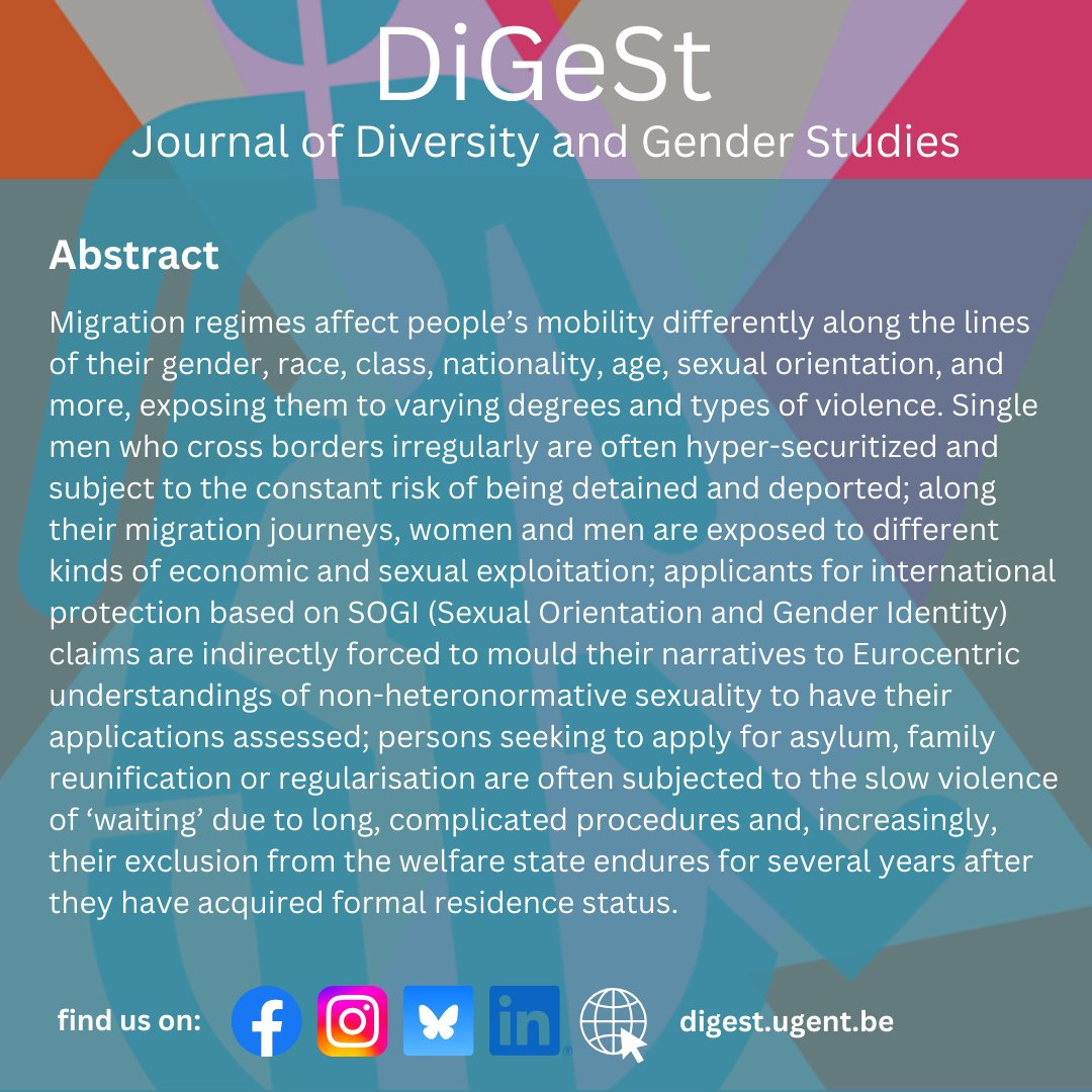 In the editorial, @MurruSarah, Robin Vandevoordt, <a href="/GarnyNaike/">Naïké Garny</a> and Alexis Tancrède Pagès highlight how each contribution of the Special Issue 11(2) 2024 evolves around intersectionality, solidarity and resistance. Want to read more? Check all articles on digest.ugent.be