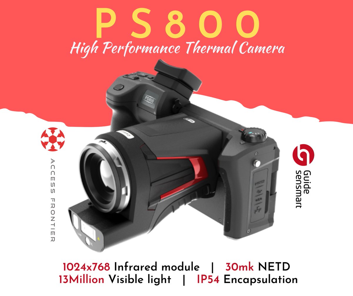 AccessFrontier's tweet image. It adopts a new generation of uncooled IR focal-plane detectors, which provides sharper thermal images and higher measurement accuracy. With its rotatable lens and screen structure, up to 13 million pixels visible light camera module

#guidesensmart #afti #accessfrontier #ps800