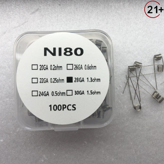 2Fdeal's tweet photo. NI80 Prebulit Coils Wire 100pcs
20GA 0.2ohm
20GA 0.3ohm
22GA 0.25ohm
24GA 0.5ohm
26GA 0.6ohm
28GA 1.3ohm
30GA 1.5ohm
https://t.co/ajaEePCxN6
-------------
#2fdeal #HandcraftedCoils #coilwire #premadecoil #RestianceWire #heatwire #heatingwire #ni80wire https://t.co/xH4jXwsBzV