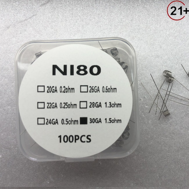 2Fdeal's tweet photo. NI80 Prebulit Coils Wire 100pcs
20GA 0.2ohm
20GA 0.3ohm
22GA 0.25ohm
24GA 0.5ohm
26GA 0.6ohm
28GA 1.3ohm
30GA 1.5ohm
https://t.co/ajaEePCxN6
-------------
#2fdeal #HandcraftedCoils #coilwire #premadecoil #RestianceWire #heatwire #heatingwire #ni80wire https://t.co/xH4jXwsBzV