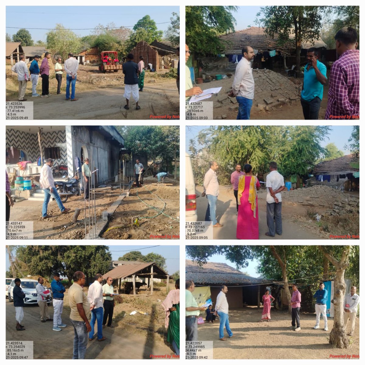 તા.21-1-2025 નાં રોજ TDOશ્રી,ATDO, TCMશ્રી,pmay વિ. અ.,ની સયુંકત ટીમ દ્વારા મોજે વાંકલ,ઝરણી ખાતે 2016-17 થી 2024-25 નાં શરૂ ન કરવામાં આવેલ આવાસનાં લાભાર્થીઓની રૂબરૂ મુલાકાત લઈ આવાસ સત્વરે શરૂ કરવા જણાવવામાં આવ્યું તેમજ યોજનાનાં મળવાપાત્ર અન્ય લાભો વિશેની જાણકારી આપવામાં આવી.