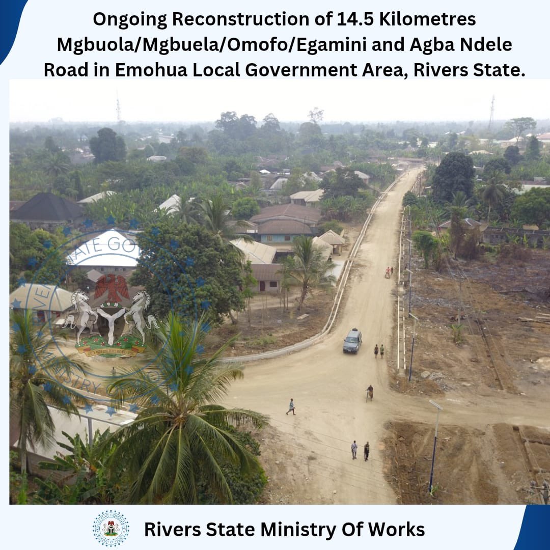 olisaelloka's tweet image. WORK-IN-PROGRESS:

Ongoing Reconstruction of 14.5 Kilometres Mgbuola/Mgbuela/Omofo/Egamini and Agba Ndele Road in Emohua Local Government Area of Rivers State.

#SimIsWorking