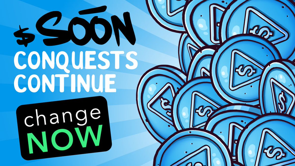 💥 Breaking news! $SOON joined up to <a href="/ChangeNOW_io/">ChangeNOW</a>! Non-custodial platform with 1K assets across 150 blockchains! Time to flex your wallets and show the crypto world that our token didn’t just come to play — it came to slay. Hold on to your pants cause there’s more to come!
👉