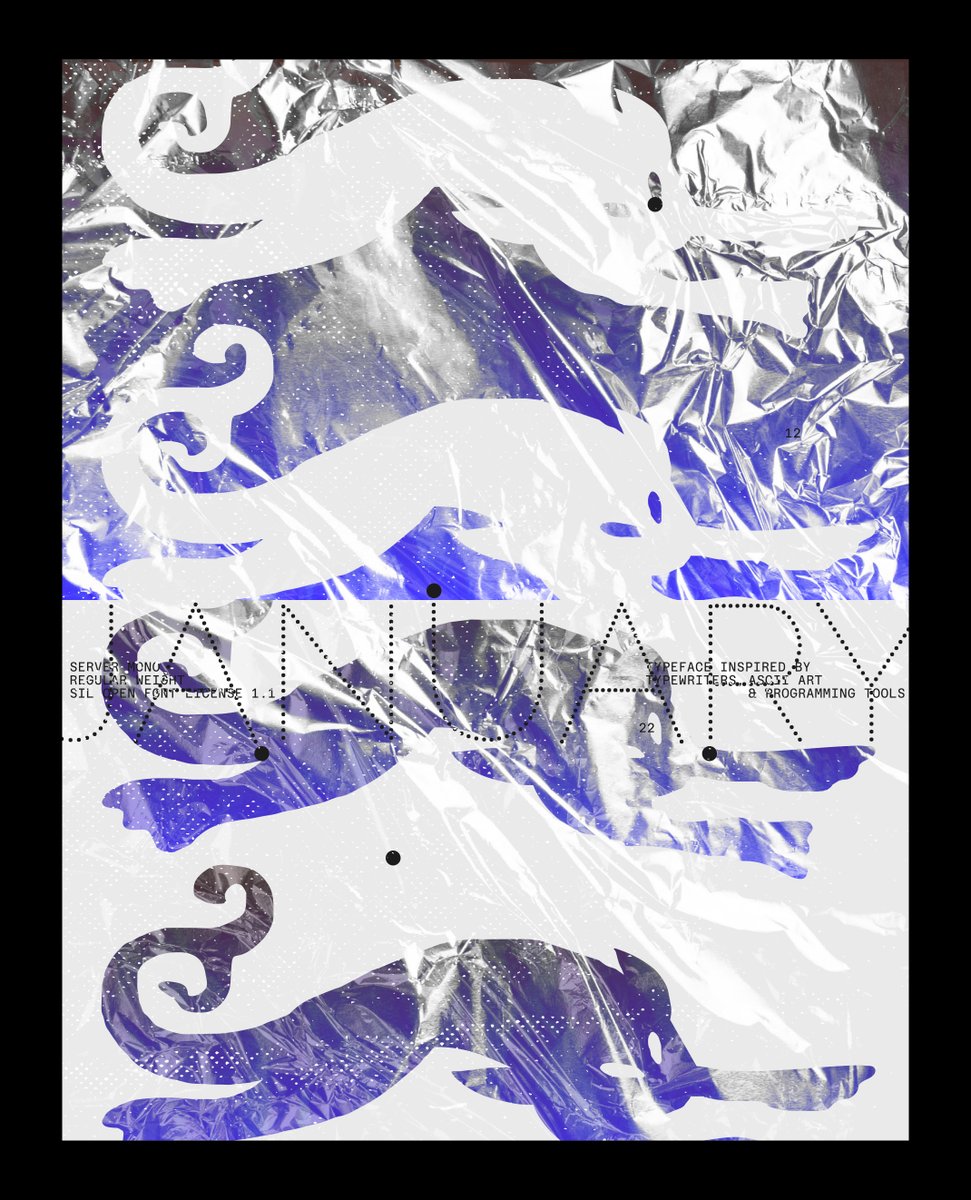 MXS atelier (@mxsatelier) on Twitter photo January 2025 / Sunaru Icon by <a href="/MXSatelier/">MXS atelier</a>
---
Typefaces: Server Mono by <a href="/BlazeFoundry/">Blaze Type</a> & Raleway Dots January 2025 / Sunaru Icon by <a href="/MXSatelier/">MXS atelier</a>
---
Typefaces: Server Mono by <a href="/BlazeFoundry/">Blaze Type</a> & Raleway Dots