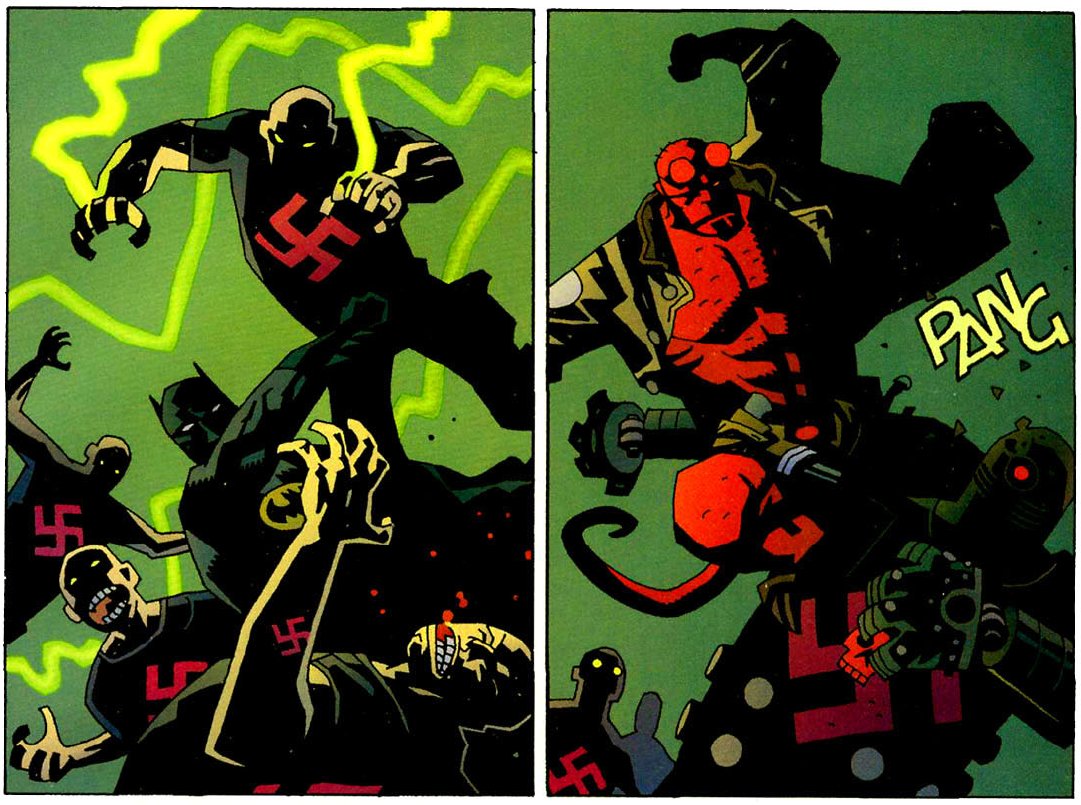 BPRDPanel's tweet photo. Batman / Hellboy / Starman # 1

art by @artofmmignola

(2 panels) https://t.co/LuCDMFcRNW