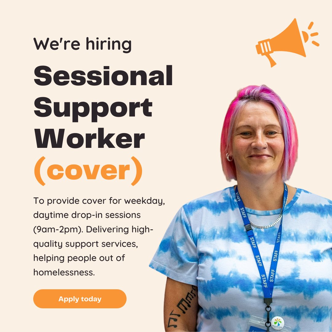 We're looking for sessional workers who can provide cover for weekday drop-in sessions (9am-2pm) to cover annual leave and sickness. This is a great way to gain experience and knowledge about the needs of people who are homeless.

Find out more here: emmanuelhouse.org.uk/about-us/jobs/