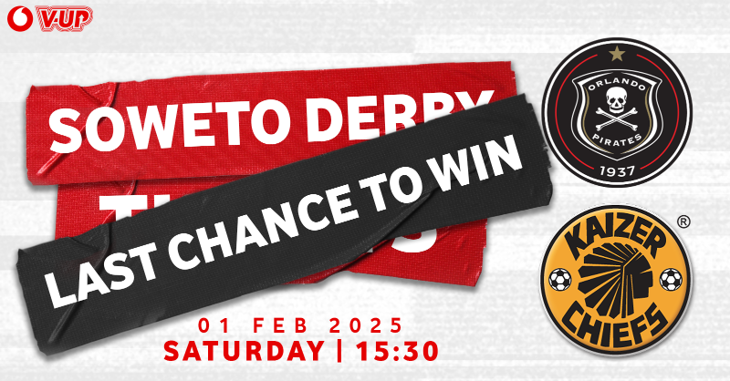 VodacomSoccer's tweet photo. 🚨SOLD OUT, BUT WE GOT YOU🚨

You won’t find these tickets anywhere else diski fam, so enter now for your chance to be at the #SowetoDerby!

#VUpYourSummer