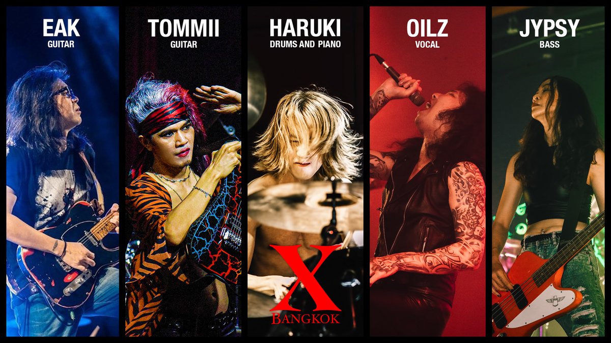 初めまして！ 僕たちはX BANGKOKというタイのX JAPANコピーバンドです。X  JAPANが大好きで、心を込めて演奏しています。どうぞよろしくお願いします！ We Are X!!! #XBangkok #XJapan  #WeAreX #XJapanTribute