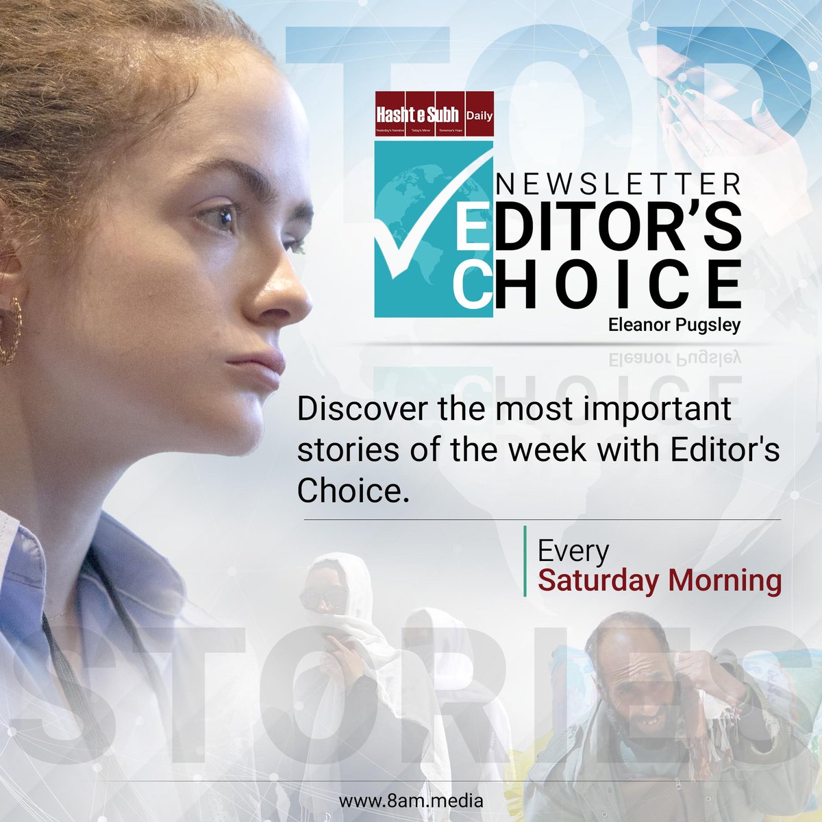 Eleanor Pugsley (@eleanor_pugsley) on Twitter photo Excited to introduce Editor's Choice, <a href="/8AM_Media/">Hasht E Subh English</a> <a href="/HashteSubhDaily/">Hasht e Subh Daily</a>'s new newsletter. Every Saturday at 9am GMT, I will deliver exclusive insight and analysis on the week's top stories from Afghanistan, the region and the globe.
Sign up for free here: eepurl.com/iTFIlc Excited to introduce Editor's Choice, <a href="/8AM_Media/">Hasht E Subh English</a> <a href="/HashteSubhDaily/">Hasht e Subh Daily</a>'s new newsletter. Every Saturday at 9am GMT, I will deliver exclusive insight and analysis on the week's top stories from Afghanistan, the region and the globe.
Sign up for free here: eepurl.com/iTFIlc