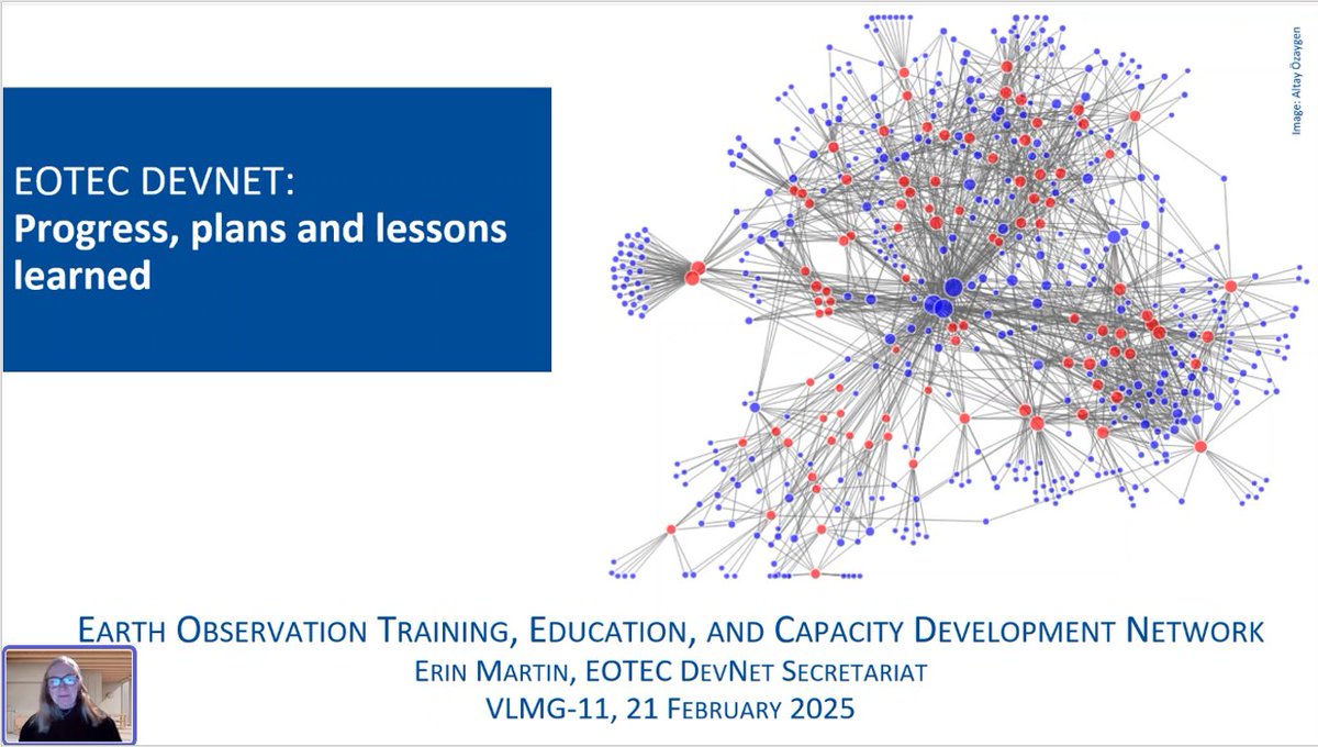 EOTECDevNet's tweet image. 🌍 EOTEC DevNet presented at #VLMG11 today, sharing progress in EO capacity building.

Great discussion on education, training, and social learning!

Join us at EOTEC DevNet COP Meetings to learn more: March 19-20, 2025. 
🔗eotecdev.net/meeting-signup…

#EOTECDevNet