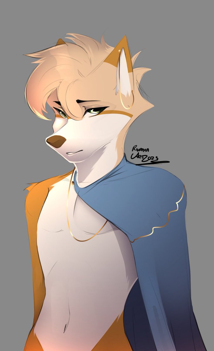 I lied! 
This is my first commission of the year xD
Another halfbody sketch for <a href="/JamesTheMuttz/">JamesTheMuttz</a>