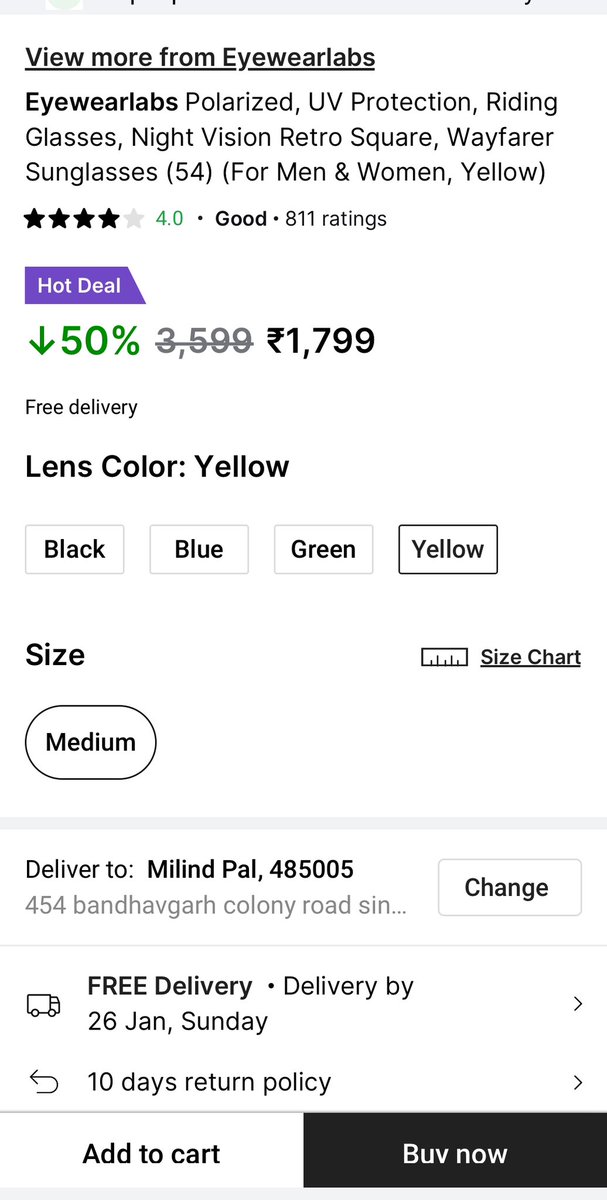 MilindPal10's tweet photo. In my order it ws clrly mntnd dat I do hv a return policy but flipkart is denying retrning my product and it is pathetic.dey are violatng der own policy.Not evn replacing my item.@flipkartsupport @Flipkart @jagograhakjago @aajtak @PMOIndia @shopping_io @BJP4India @FlipkartStories https://t.co/uh6CDZuWJH