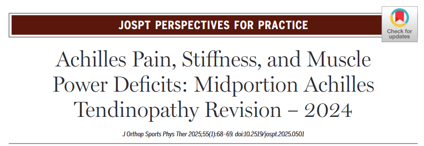 JOSPT's tweet photo. Anyone keen for the TLDR version of the Achilles #ClinicalPracticeGuideline update ?
If you're 'time poor' and need to get the headlines (we still encourage reading the full guideline π) then you can start with our #PerspectivesForPractice β‘οΈ https://t.co/Shy6KmO9cw
#yourJOSPT https://t.co/9Qm9K6selu
