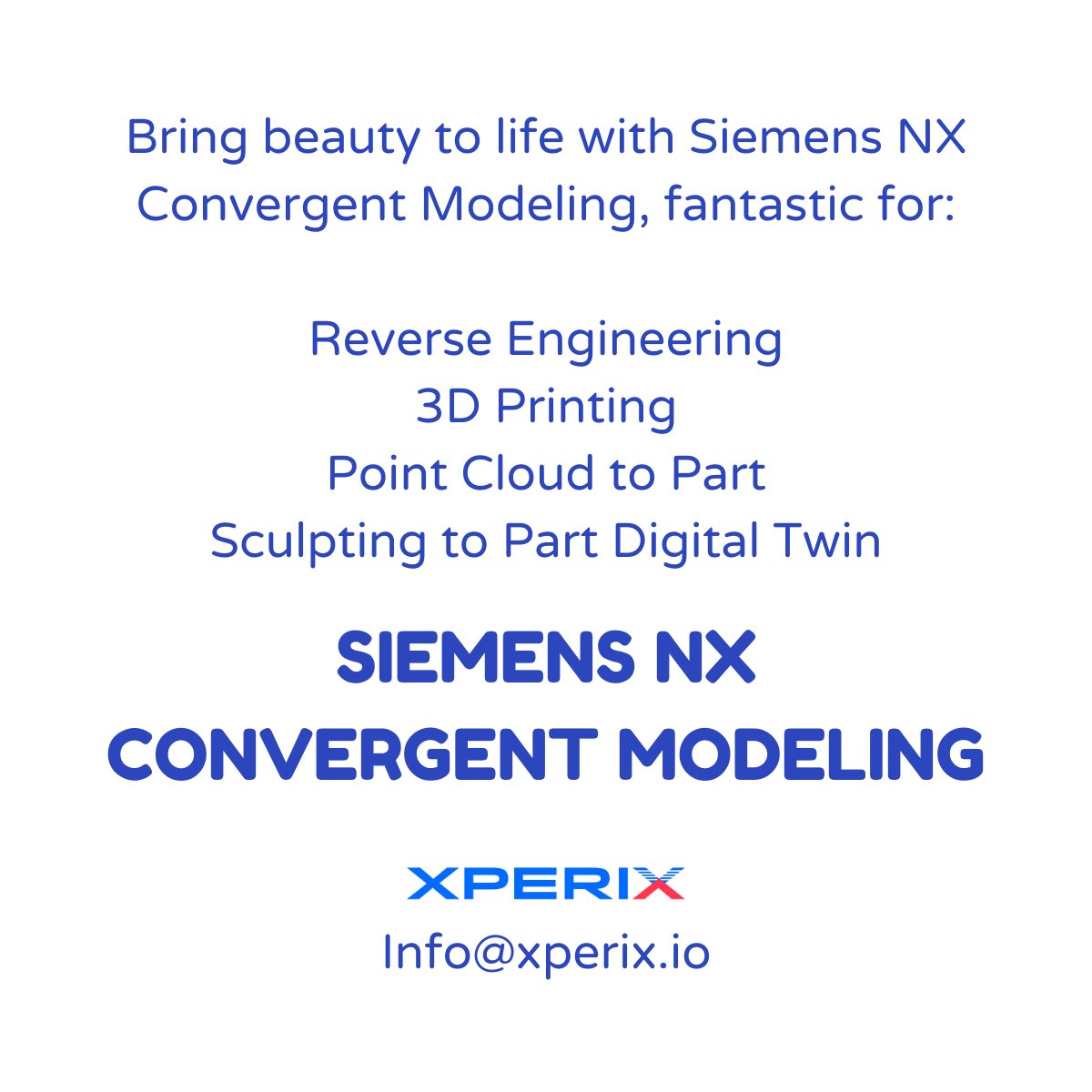 Facets to Faces.  3D printing, reverse engineering and scanning.

Convergent Modeling in Siemens NX, work seamlessly with both facet and traditional B-Rep geometry without requiring explicit conversion.

calendly.com/brian-vince/30…

#ReverseEngineering #3dprint