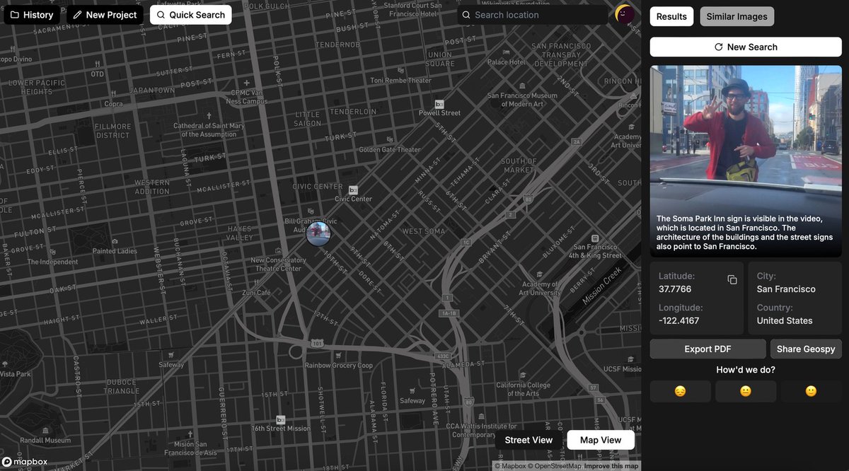elhackernet's tweet image. GeoSpy, una potente herramienta de IA que permite a los policías (y acosadores) geolocalizar fotos en segundos

 Entrenada con millones de imágenes, detecta el suelo, la arquitectura, etc
404media.co/the-powerful-a…