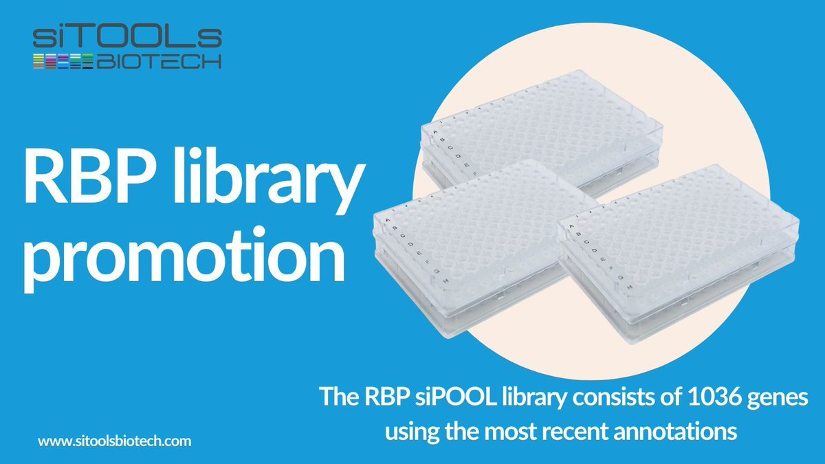 Exclusive offer on the RBP siPOOL Library!🎉 Covering 1036 RBP genes with the latest annotations, this library is available at 0.1 nmol per gene at a special price. Request your quote today: buff.ly/3ZXwf8m