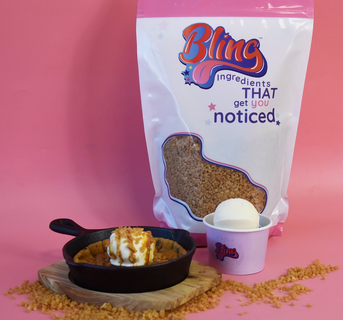 Pouches of salted caramel sugar pearls are now back in stock on our website!!

1kg pouches are now available again along with our bulk 10kg cases!

Our sprinkles are perfect on ice cream, gelato, cocktails, milkshakes and much much more!

blingingredients.com/collections/sp…