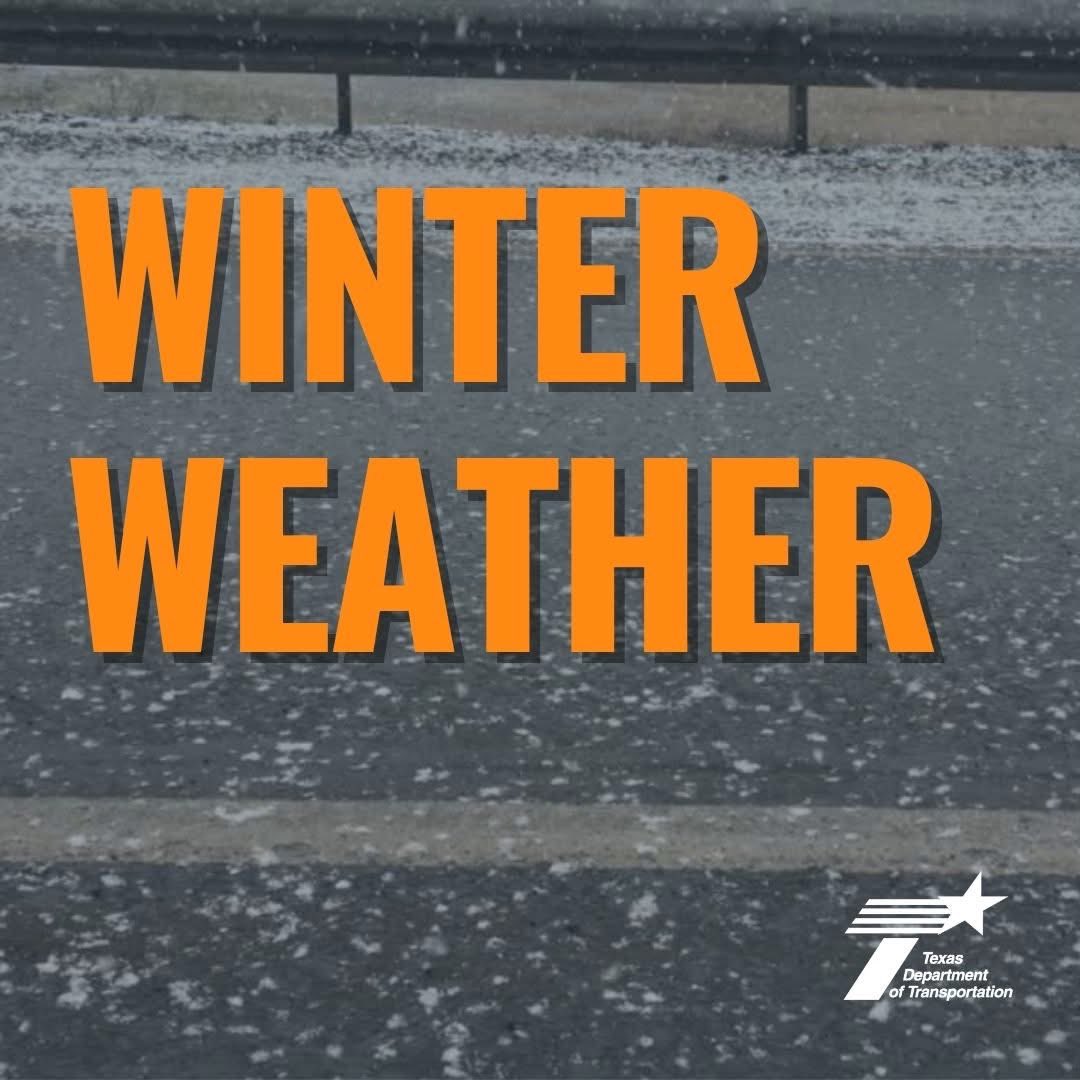 Roads in Polk and San Jacinto counties, including US 59, are reportedly showing a covering of snow. Crews are working to clear and are monitoring conditions. Driving is discouraged.