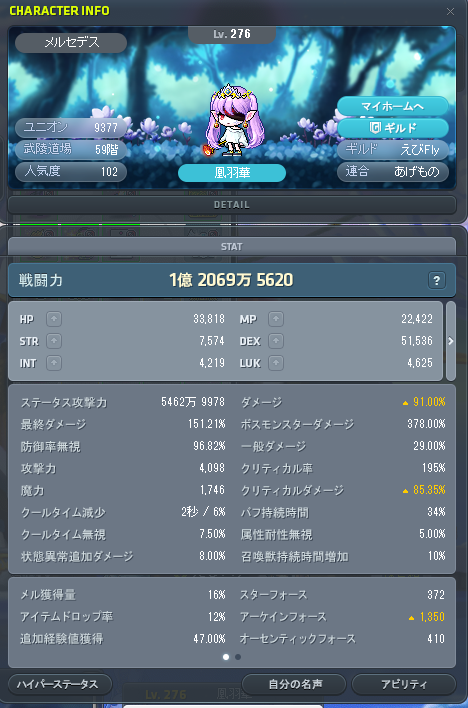 renge_cs's tweet photo. アプデ後に比較する為のリブートラスト戦闘力
ファミなし https://t.co/hgY8vPZWCi