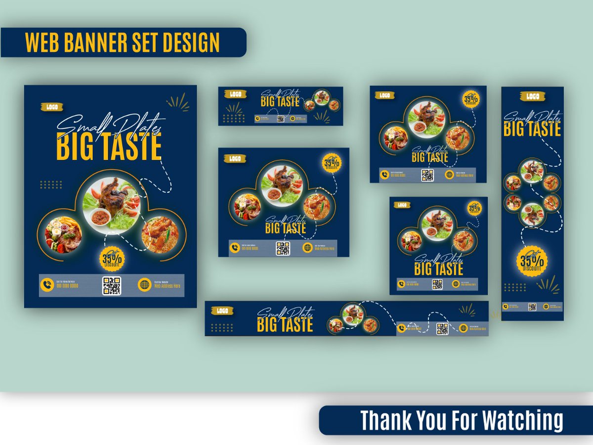 grafixtotal's tweet image. Serving up creativity for your online brand! 🍴✨ This web banner is designed to make your restaurant or food business stand out.

#WebBannerDesign #FoodDesign #RestaurantBranding #GraphicDesign #CreativeMarketing #FoodBusiness #DigitalBranding #FoodieVibes #CulinaryCreativity
