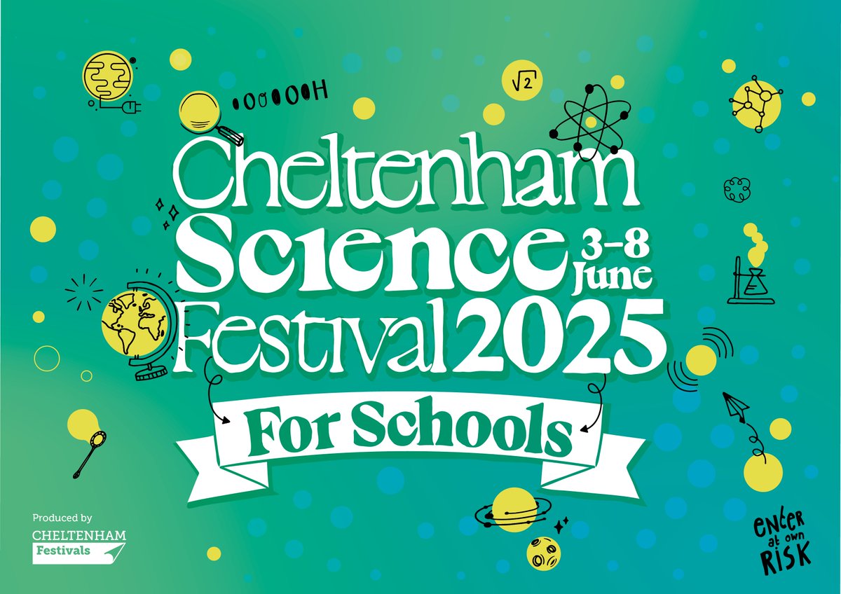 Cheltenham Festivals (@cheltfestivals) on Twitter photo Hey Teachers ππΌ
Our Science for Schools programme has landed π
Time to take your students out of the classroom and spark their curiosity with hands-on workshops, interactive exhibits and explosive shows
Full programme π cheltenhamfestivals.org/our-projects/sβ¦
Booking opens 8am on 28 Jan π¬ Hey Teachers ππΌ
Our Science for Schools programme has landed π
Time to take your students out of the classroom and spark their curiosity with hands-on workshops, interactive exhibits and explosive shows
Full programme π cheltenhamfestivals.org/our-projects/sβ¦
Booking opens 8am on 28 Jan π¬